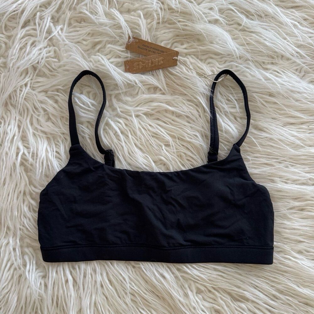 Skims Fits Everybody Scoop Neck Bralette Onyx Size XS